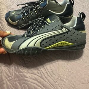 Puma Black and Yellow Athletic Sneakers